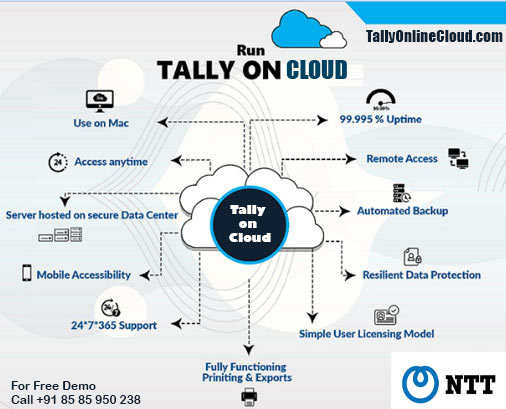 run tally multi user on tally cloud of NTT or AWS cloud